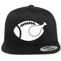 Funny Football Turkey Thanksgiving Sports Fan Flatbill Hat