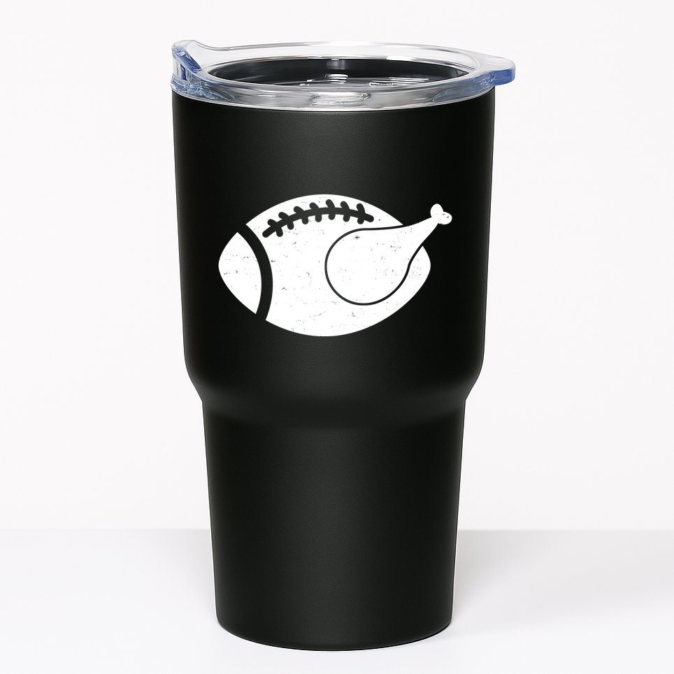 Funny Football Turkey Thanksgiving Sports Fan Tumbler