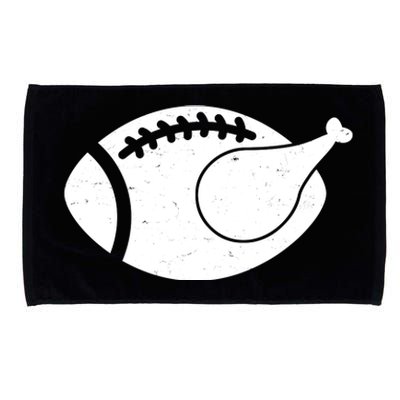 Funny Football Turkey Thanksgiving Sports Fan Microfiber Hand Towel