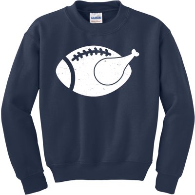 Funny Football Turkey Thanksgiving Sports Fan Kids Sweatshirt