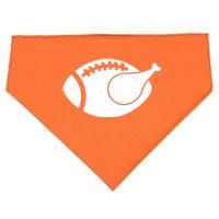 Funny Football Turkey Thanksgiving Sports Fan USA-Made Doggie Bandana