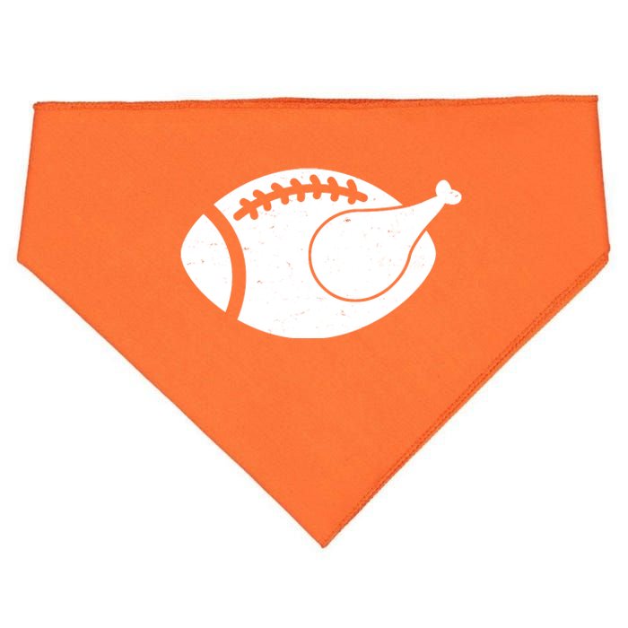 Funny Football Turkey Thanksgiving Sports Fan USA-Made Doggie Bandana