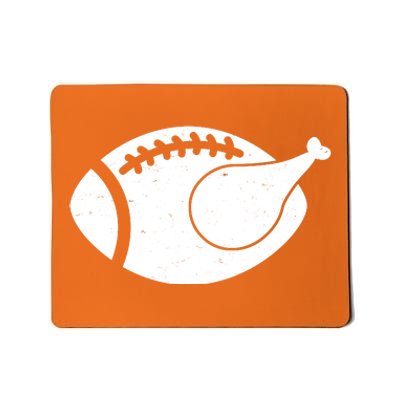 Funny Football Turkey Thanksgiving Sports Fan Mousepad