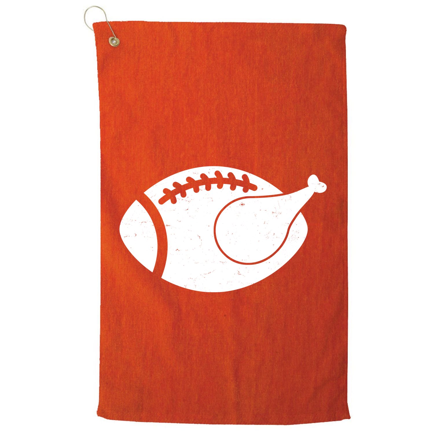 Funny Football Turkey Thanksgiving Sports Fan Golf Towel