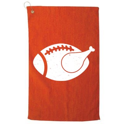 Funny Football Turkey Thanksgiving Sports Fan Platinum Collection Golf Towel