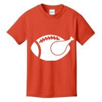 Funny Football Turkey Thanksgiving Sports Fan Kids T-Shirt