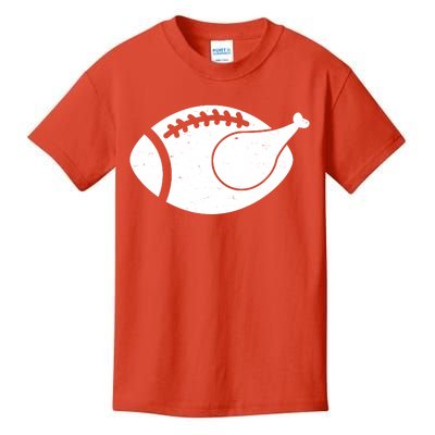 Funny Football Turkey Thanksgiving Sports Fan Kids T-Shirt