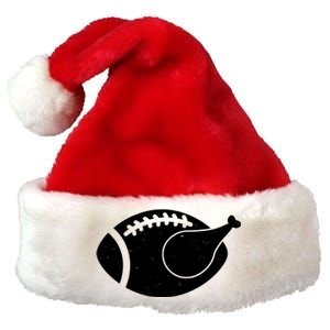 Funny Football Turkey Thanksgiving Sports Fan Premium Christmas Santa Hat