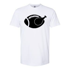 Funny Football Turkey Thanksgiving Sports Fan Softstyle CVC T-Shirt