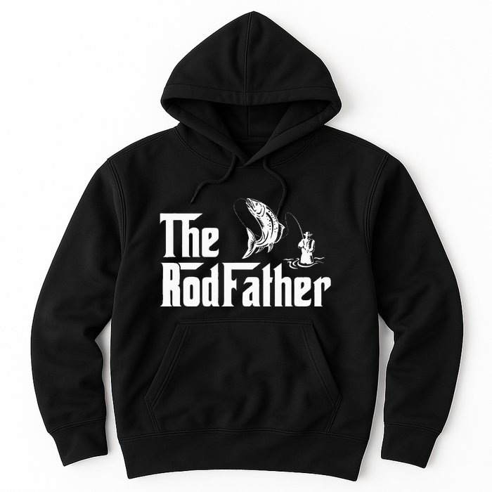 Funny Fishing The Rodfather Fisherman Graphic Hoodie