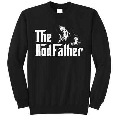 Funny Fishing The Rodfather Fisherman Graphic Sweatshirt