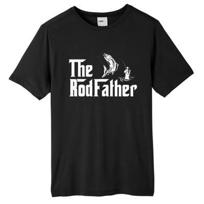 Funny Fishing The Rodfather Fisherman Graphic Tall Fusion ChromaSoft Performance T-Shirt