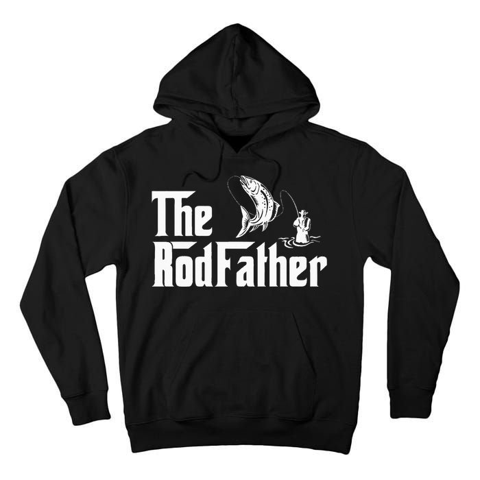 Funny Fishing The Rodfather Fisherman Graphic Tall Hoodie