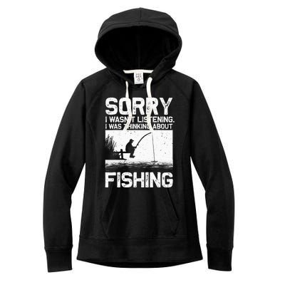 Funny Fishing Trout Bass Fisherman Vacation Women's Fleece Hoodie