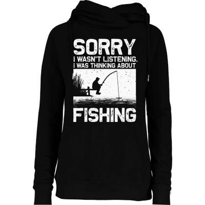 Funny Fishing Trout Bass Fisherman Vacation Womens Funnel Neck Pullover Hood