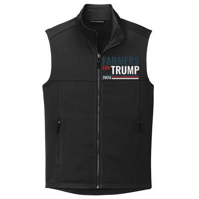 Farmers For Trump 2024 Collective Smooth Fleece Vest