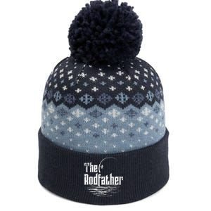 Funny Fishing The Rodfather The Baniff Cuffed Pom Beanie