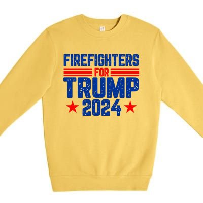 Firefighters For Trump 2024 Premium Crewneck Sweatshirt