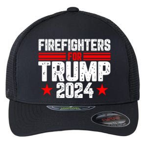 Firefighters For Trump 2024 Flexfit Unipanel Trucker Cap