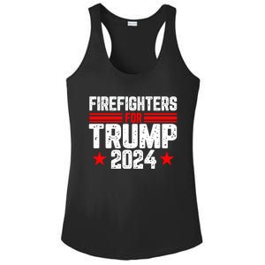 Firefighters For Trump 2024 Ladies PosiCharge Competitor Racerback Tank