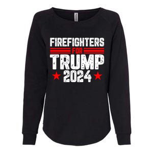 Firefighters For Trump 2024 Womens California Wash Sweatshirt