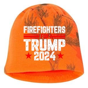 Firefighters For Trump 2024 Kati - Camo Knit Beanie