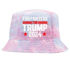 Firefighters For Trump 2024 Tie-Dyed Bucket Hat