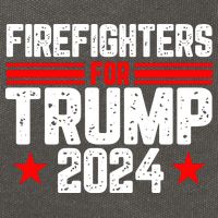 Firefighters For Trump 2024 Cotton Canvas Backpack