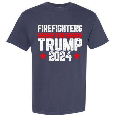 Firefighters For Trump 2024 Garment-Dyed Heavyweight T-Shirt