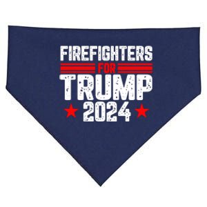 Firefighters For Trump 2024 USA-Made Doggie Bandana