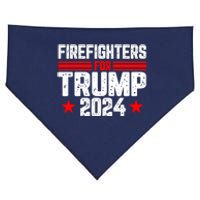 Firefighters For Trump 2024 USA-Made Doggie Bandana