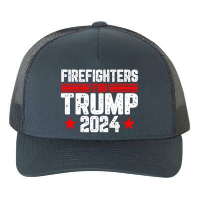 Firefighters For Trump 2024 Yupoong Adult 5-Panel Trucker Hat