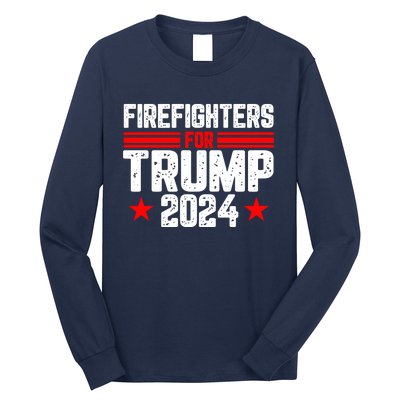 Firefighters For Trump 2024 Long Sleeve Shirt