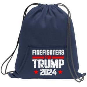 Firefighters For Trump 2024 Sweatshirt Cinch Pack Bag