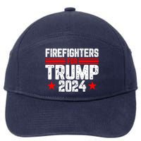 Firefighters For Trump 2024 7-Panel Snapback Hat