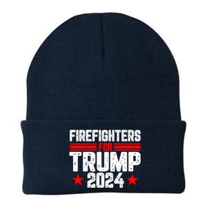 Firefighters For Trump 2024 Knit Cap Winter Beanie