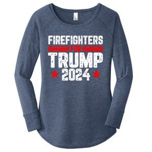 Firefighters For Trump 2024 Women's Perfect Tri Tunic Long Sleeve Shirt