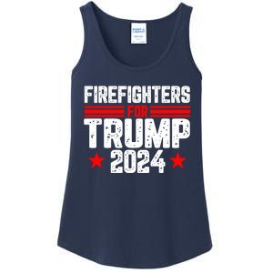 Firefighters For Trump 2024 Ladies Essential Tank