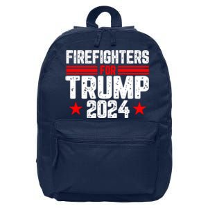 Firefighters For Trump 2024 16 in Basic Backpack