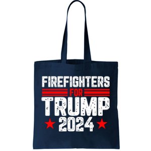 Firefighters For Trump 2024 Tote Bag