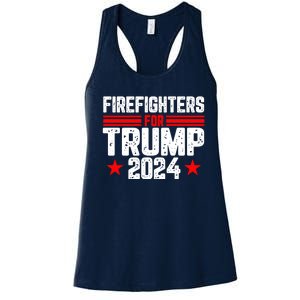 Firefighters For Trump 2024 Women's Racerback Tank