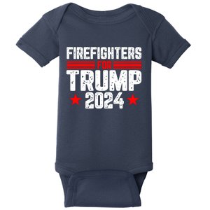 Firefighters For Trump 2024 Baby Bodysuit