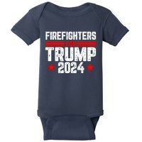 Firefighters For Trump 2024 Baby Bodysuit