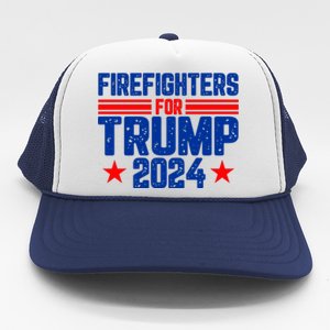 Firefighters For Trump 2024 Trucker Hat