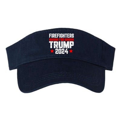 Firefighters For Trump 2024 Valucap Bio-Washed Visor