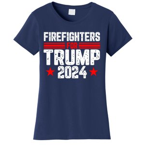 Firefighters For Trump 2024 Women's T-Shirt