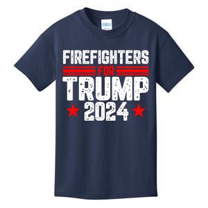 Firefighters For Trump 2024 Kids T-Shirt