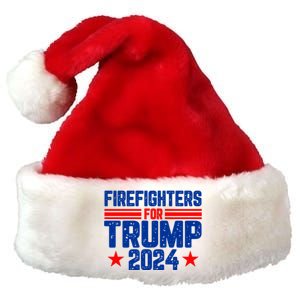 Firefighters For Trump 2024 Premium Christmas Santa Hat