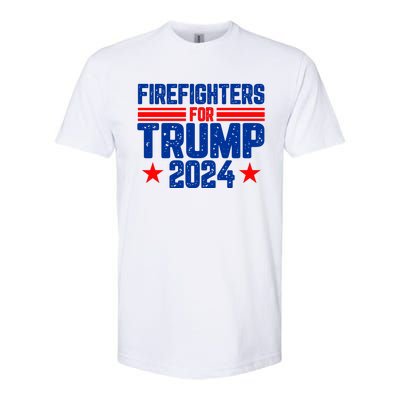 Firefighters For Trump 2024 Softstyle CVC T-Shirt