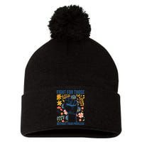 Fight For Those Without Your Privilege Quote Subtle Flower Pom Pom 12in Knit Beanie